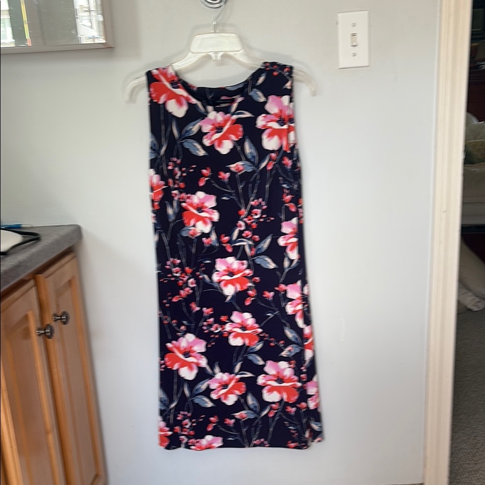 Tommy Hilfiger Pink Sheath Midi Dress Cowl Neck Sleeveless